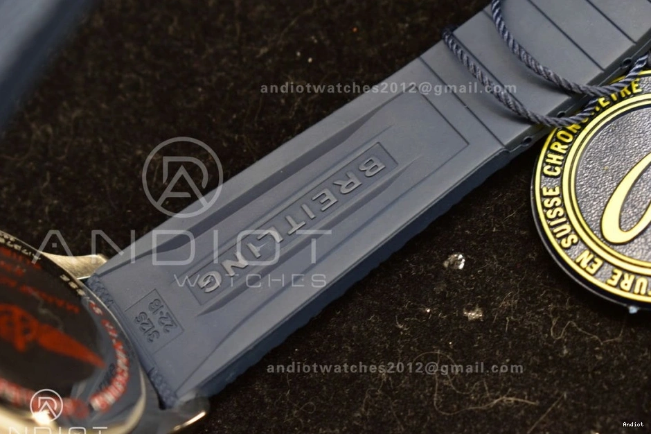 SuperOcean 1:1 Edition on Rubber 42 SS Strap Dial Best BLSF Blue A2824 Blue Automatic 0424